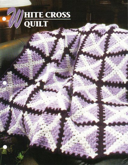 Annie’s Attic Q & A Club~ White Cross Quilt~ Free Shipping
