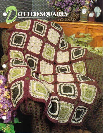 Annie’s Attic Q & A Club~ Dotted Squares~ Free Shipping