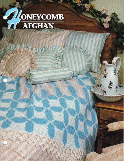 Annie’s Attic Q & A Club~ Honeycomb Afghan~ Free Shipping