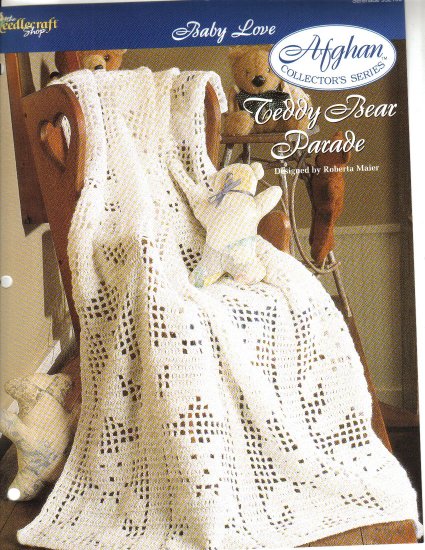 Needlecraft Shop~ Afghan Collector’s Series~ Teddy Bear Parade~ Free Shipping