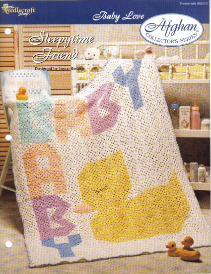 Needlecraft Shop~ Afghan Collector’s Series~ Sleepytime Friend~ Free Shipping