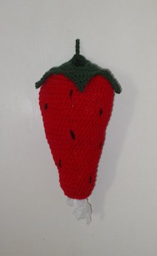 Strawberry~ Plastic Grocery Bag Holder Keeper~ Free Shipping