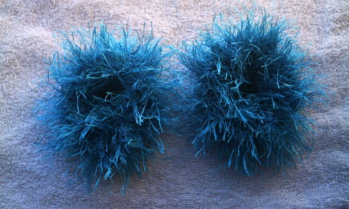 Pigtail Hair Scrunchie Scrunchies Pair~ Turquoise~ Free Shipping