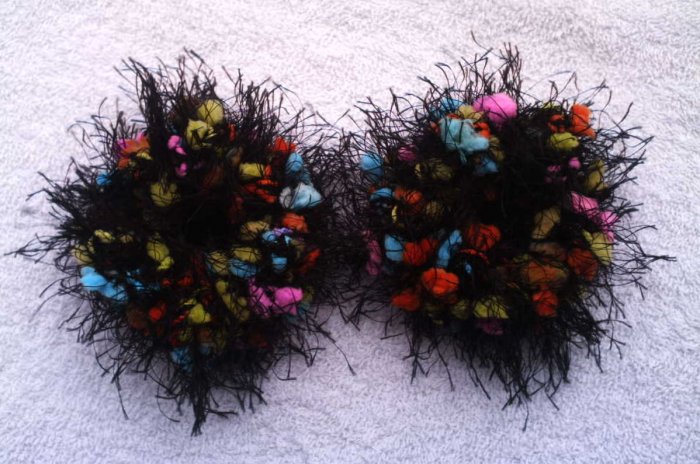 Pigtail Hair Scrunchie Scrunchies Pair~ Electric Slide~ Free Shipping