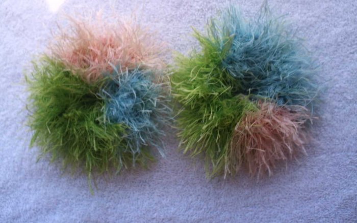 Pigtail Hair Scrunchie Scrunchies Pair~ South Beach~ Free Shipping