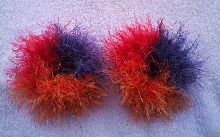 Pigtail Hair Scrunchie Scrunchies Pair~ Mexicana~ Free Shipping