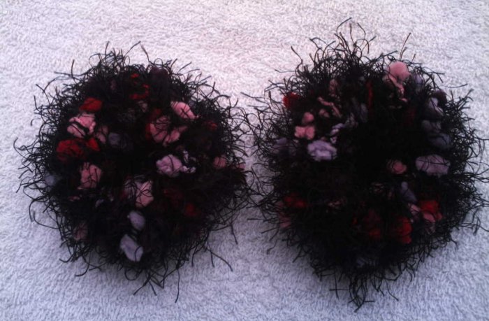 Pigtail Hair Scrunchie Scrunchies Pair~ Mixed Berries~ Free Shipping