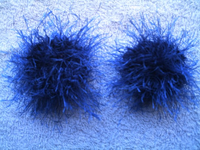 Baby/Toddler Hair Scrunchie Scrunchies Pair~ Sapphire~ Free Shipping
