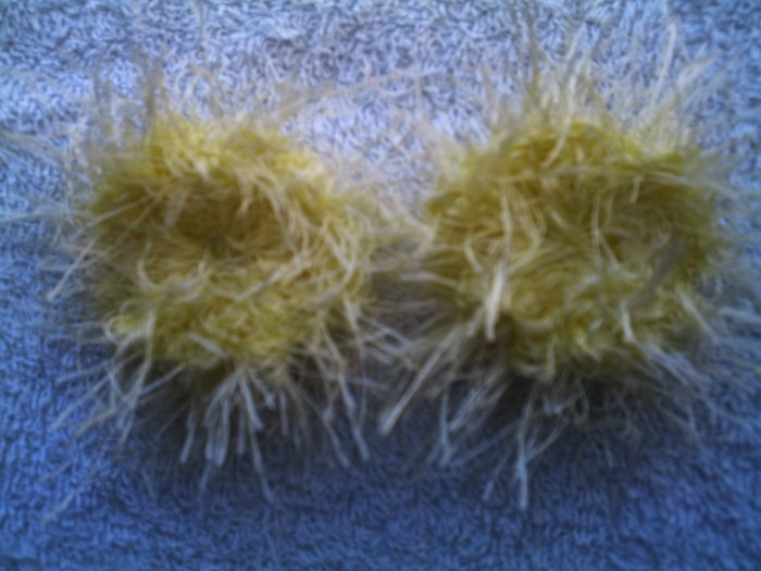 Baby/Toddler Hair Scrunchie Scrunchies Pair~ Light Yellow~ Free Shipping