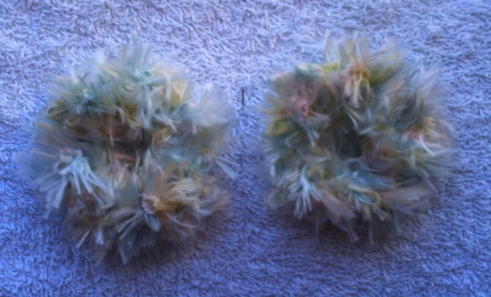 Baby/Toddler Hair Scrunchie Scrunchies Pair~ Pastel ~ Free Shipping