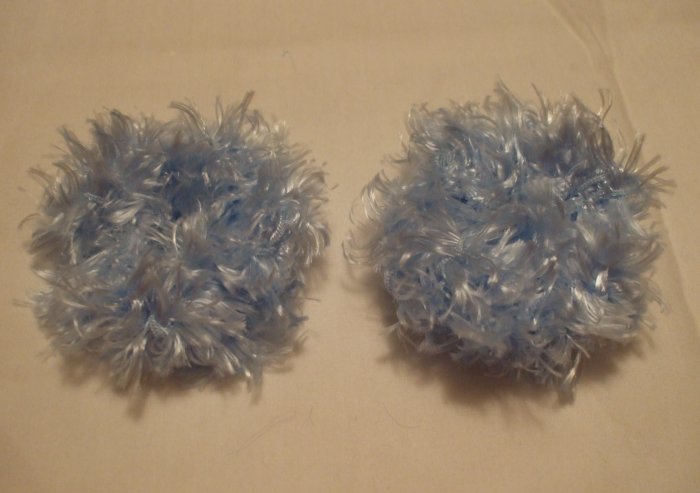 Baby/Toddler Hair Scrunchie Scrunchies Pair~ Light Blue~ Free Shipping