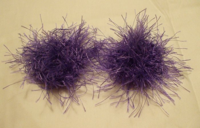 Baby/Toddler Hair Scrunchie Scrunchies Pair~ Violet~ Free Shipping