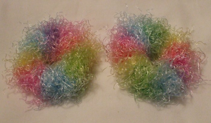 Baby/Toddler Hair Scrunchie Scrunchies Pair~ Bunny Hop~ Free Shipping