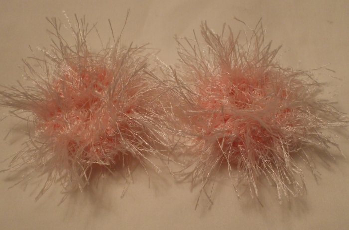 Baby/Toddler Hair Scrunchie Scrunchies Pair~ Light Pink~ Free Shipping
