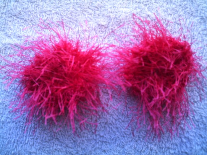 Baby/Toddler Hair Scrunchie Scrunchies Pair~ Hot Pink~ Free Shipping