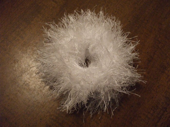 Ponytail Hair Scrunchie~ White~ Free Shipping