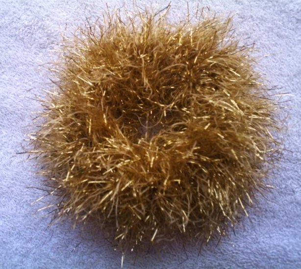Ponytail Hair Scrunchie~ Get Down Gold~ Free Shipping