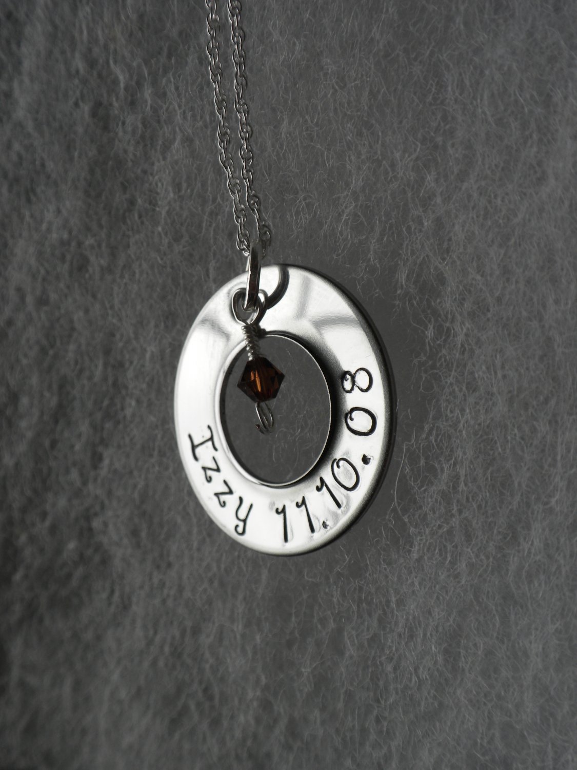 Stainless Steel Washer Style Necklace