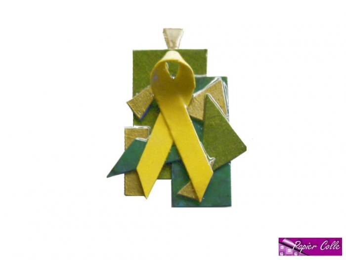 Yellow Ribbon Pendant