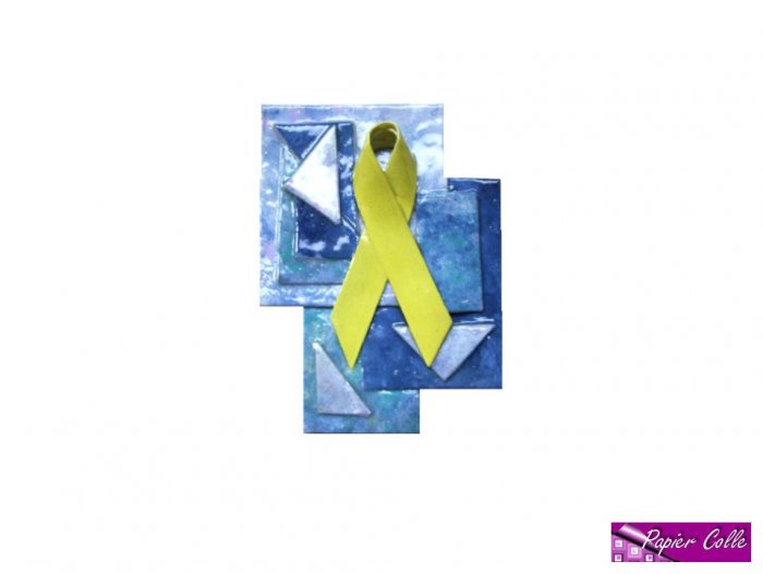 Yellow Ribbon Brooch