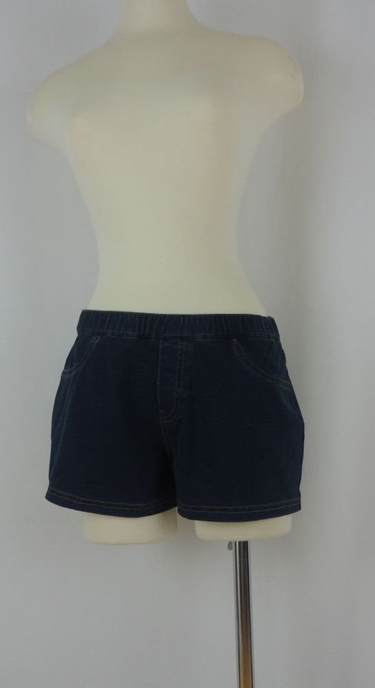 Hue Skinny Jeanz Shorts, U12885, BLUE DENIM, MEDIUM