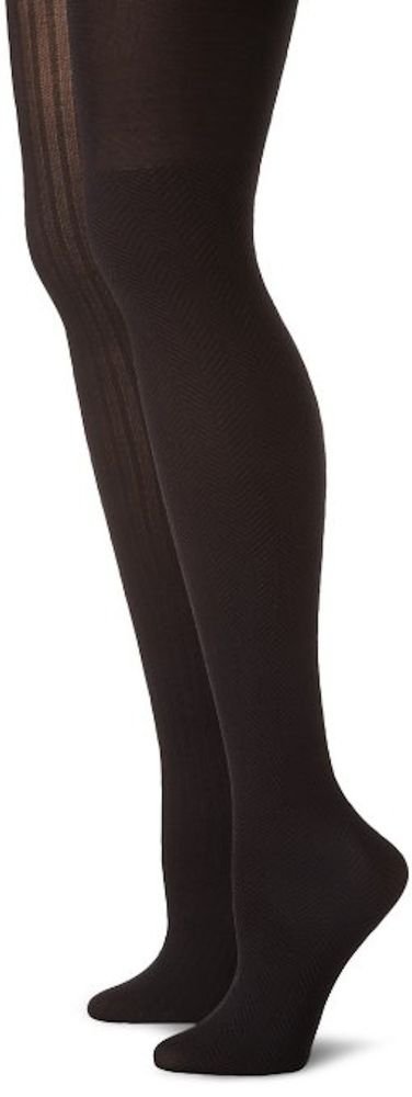 Calvin Klein Texture Tights, Nylon/Spandx, 2-PAIRS-MULTI-COLOR-SIZE B-C