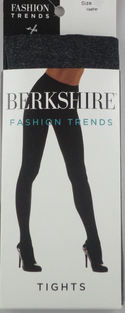 Berkshire Fashion Trend Tights, Nylon- 4045- HEATHER GRAY-SIZE 3-4, Medium/Large