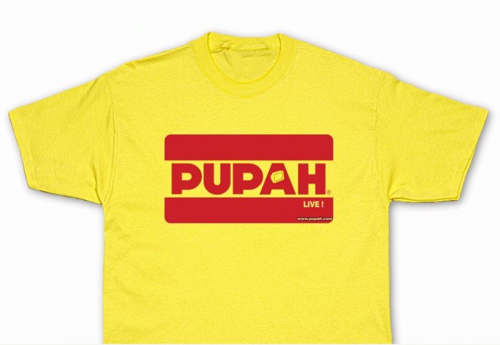PUPAH LIVE !-Yellow T-Shirt- LIMITED EDITION