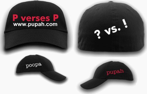 P verse P Black Fitted PUPAH Cap