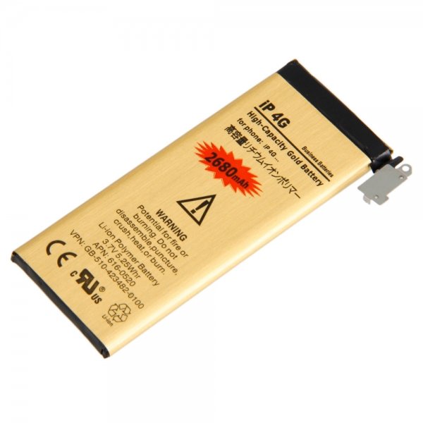 2680 mAh Gold Apple Iphone 4 High Capacity Battery Replacement