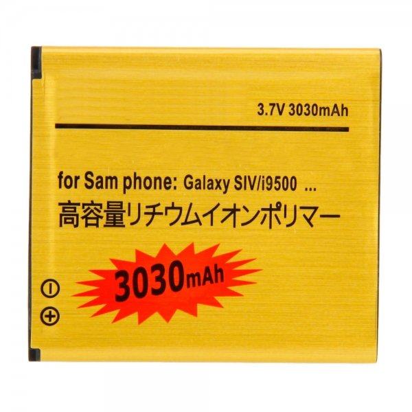 3030 mAh Gold Battery for Samsung Galaxy S4 i9500 High Capacity S IV