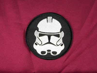 Star Wars Imperial Stormtrooper Mask Embroidered Patch