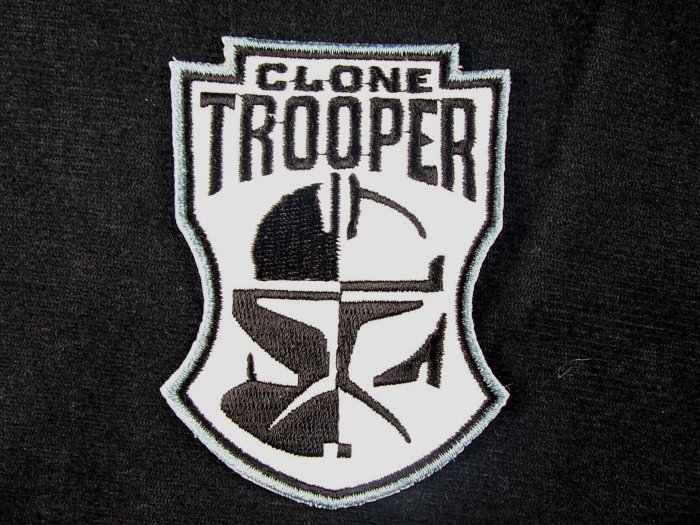 Star Wars Clone Trooper Mask Embroidered Patch