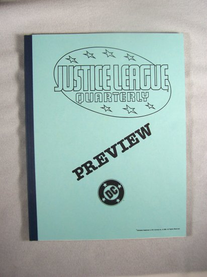 D.C. Comics Black & White Proof Preview Justice League Quarterly