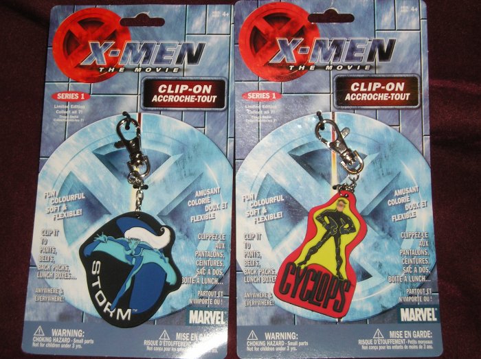 X-Men Series 1 Clip-Ons Storm Cyclops - Limited Edition