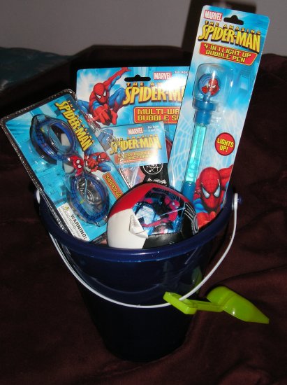 Lot of Spider-Man Toys, Swim Goggles, Ball - Great Gift