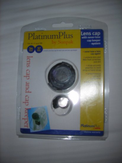 Sunpak LC-3437-BB Platinum Plus 34mm/37mm Camcorder Lens Cap