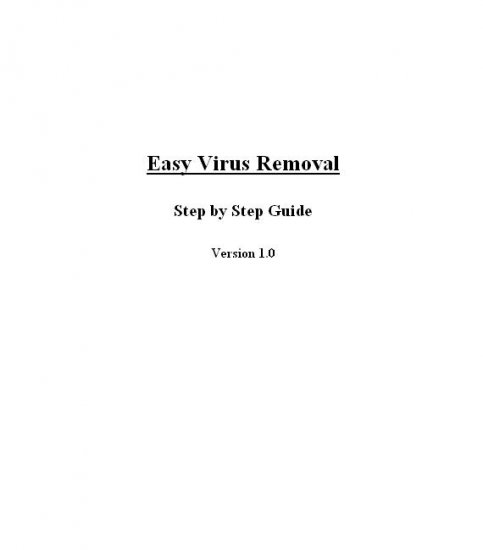 Virus Removal Instruction