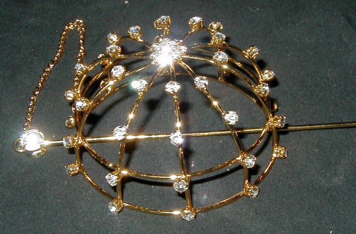 Swarovski Rhinestone Bun Cage