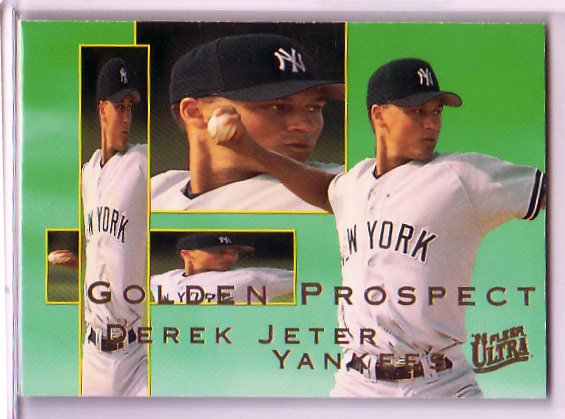 Derek Jeter 1995 Fleer Ultra Golden Prospect 7 Yankees