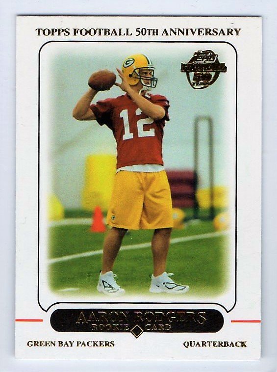 Aaron Rodgers Rc Topps Packers Rookie Card