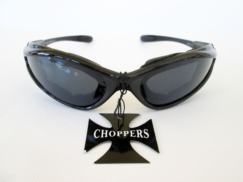 Good Men's Black Sporty Sunglasses With Black Lens & Black Foam Padded Frames