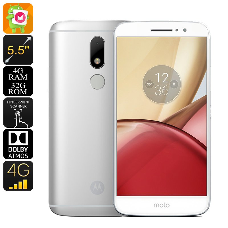 Lenovo Moto M Android 6.0 Smartphone - Dual, 4G, Fingerprint, Octa-Core, 4GB RAM, 5.5-Inch, 16MP