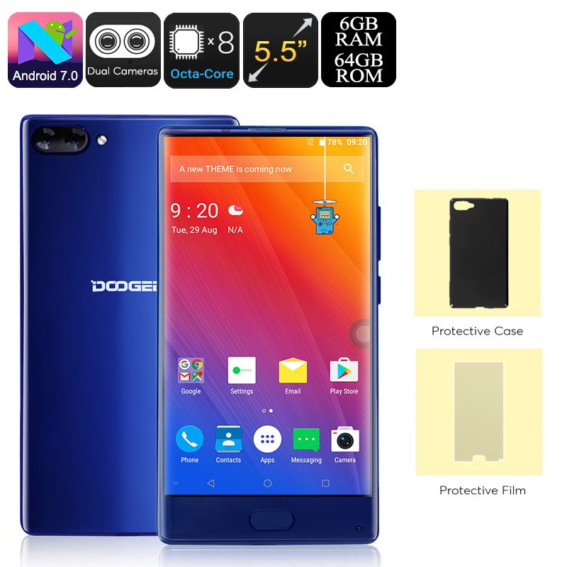 Doogee Mix Android Phone - Dual-IMEI, 4G, Octa-Core, 6GB RAM, 5.5-Inch Small Bezel Display