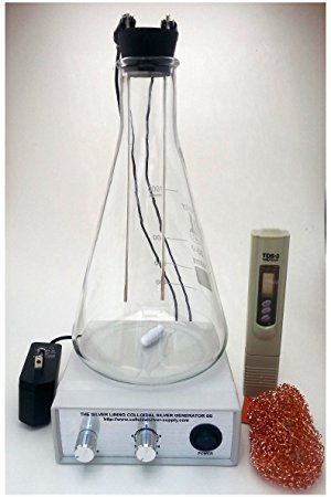The Silver Lining Colloidal Silver Generator With Magnetic Stirrer