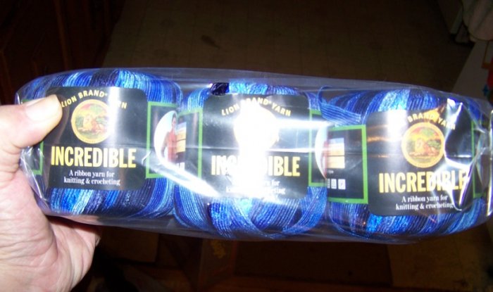 lion brand incredible ribbon yarn