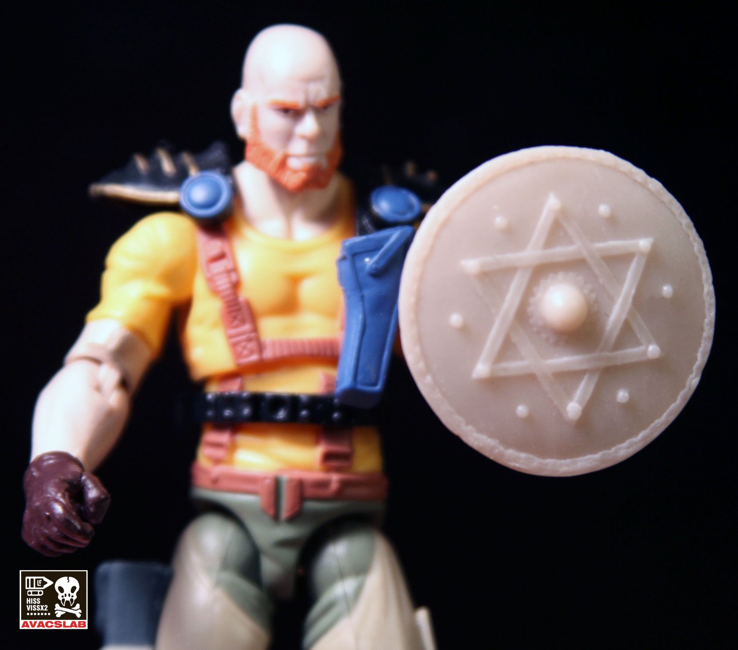 Star Of David Shield (Tan)
