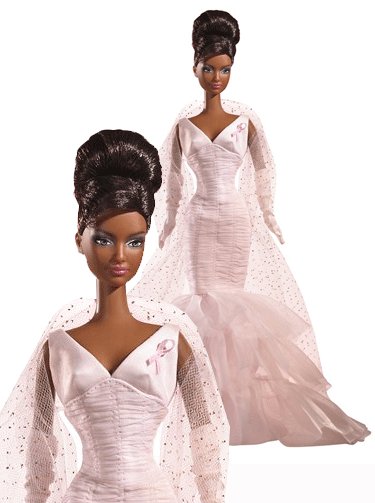 Barbie Collector Pink Label - Pink Ribbon; African American doll