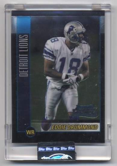 EDDIE DRUMMOND 2002 Bowman CHROME Uncirculated ROOKIE