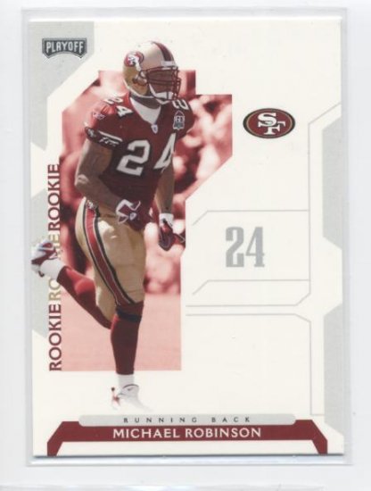 MICHAEL ROBINSON 2006 Playoff NFL Playoffs #117 ROOKIE Penn State SF 49ers QB